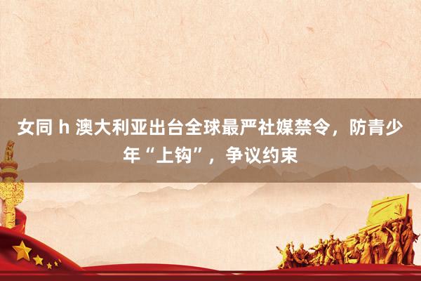 女同 h 澳大利亚出台全球最严社媒禁令，防青少年“上钩”，争议约束