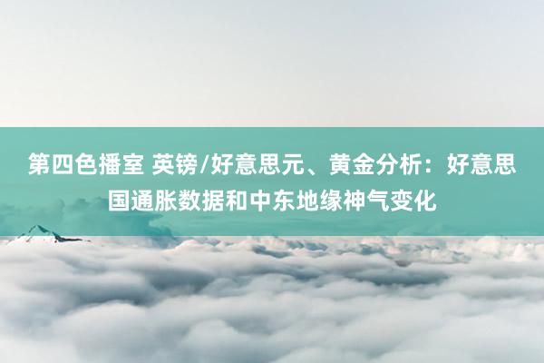 第四色播室 英镑/好意思元、黄金分析：好意思国通胀数据和中东地缘神气变化