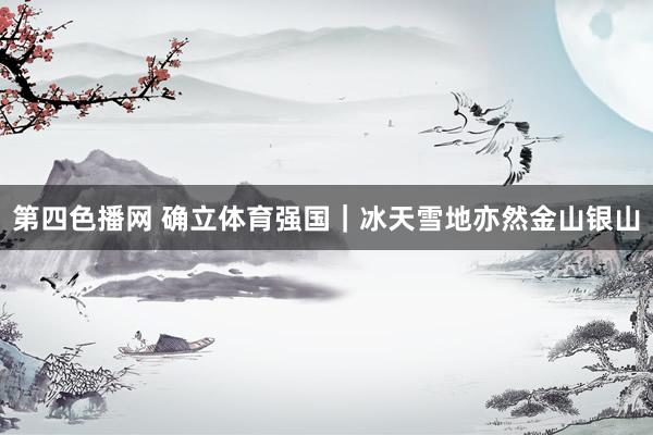 第四色播网 确立体育强国｜冰天雪地亦然金山银山
