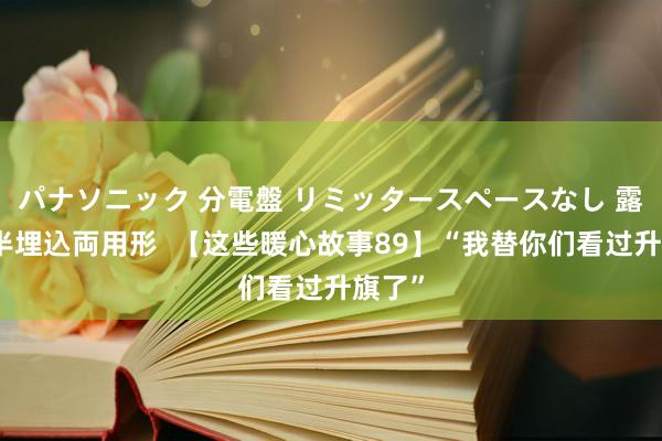 パナソニック 分電盤 リミッタースペースなし 露出・半埋込両用形  【这些暖心故事89】“我替你们看过升旗了”