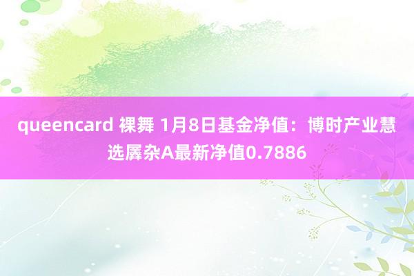 queencard 裸舞 1月8日基金净值：博时产业慧选羼杂A最新净值0.7886